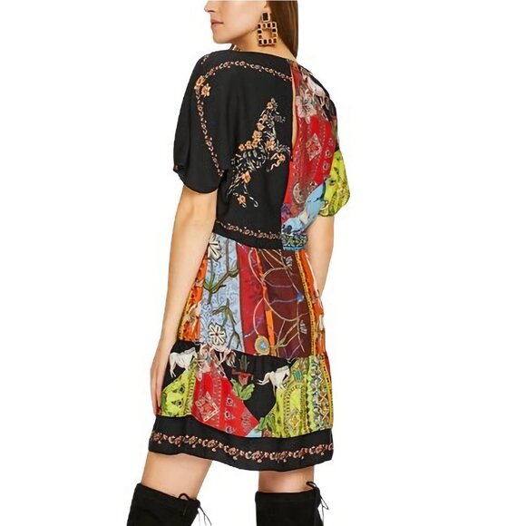 NEW Desigual Kimino Style Sleeve Mini Dress, Size 36 EU - Picture 4 of 16